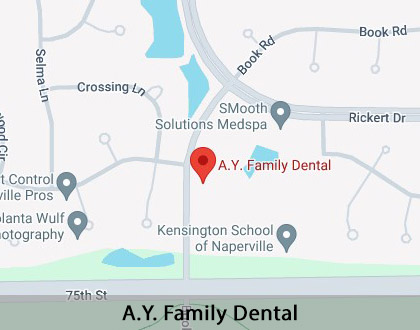 Map image for Family Dentist in Naperville, IL